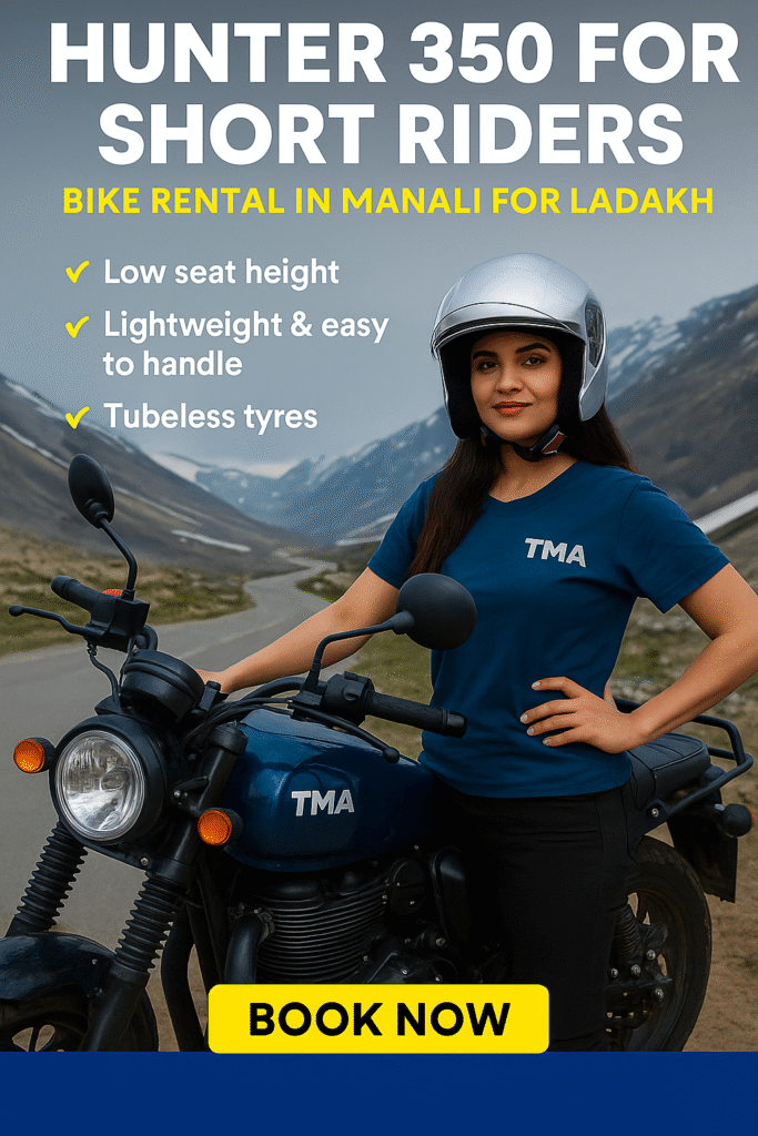 Picture Idea: Hunter 350 For Short Riders Ladakh Ready Bike Rental In