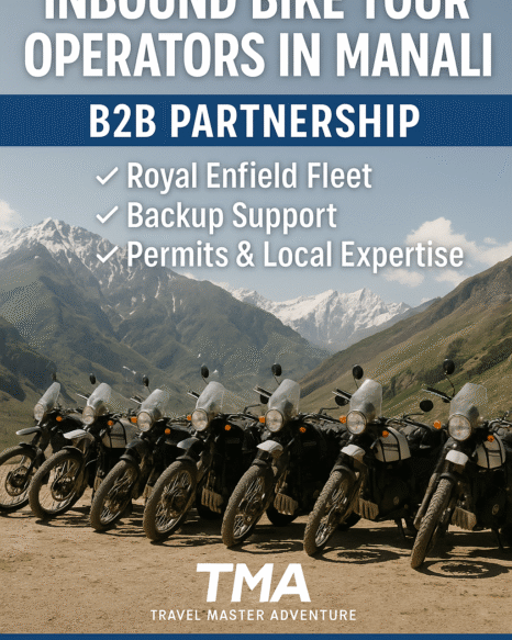 Inbound bike tour operators in Manali – Royal Enfield Himalayan fleet