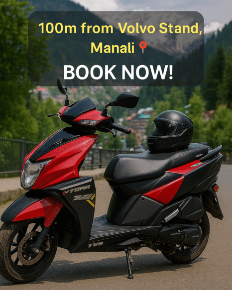 Scooty Rental Manali – TVS Ntorq near Mall Road