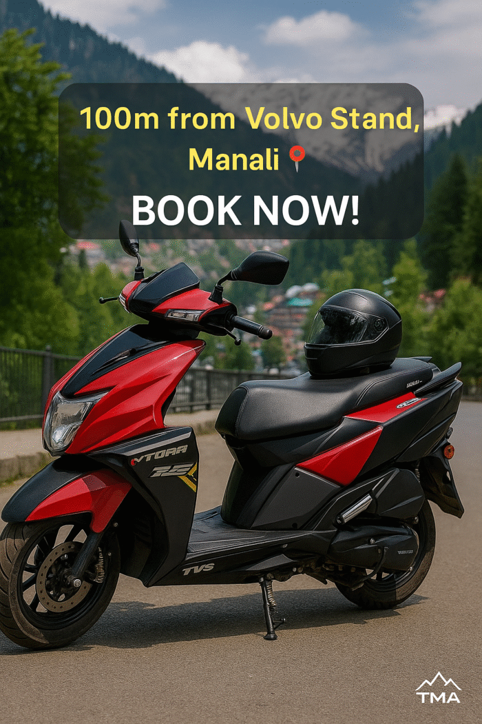 Scooty Rental Manali – TVS Ntorq near Mall Road